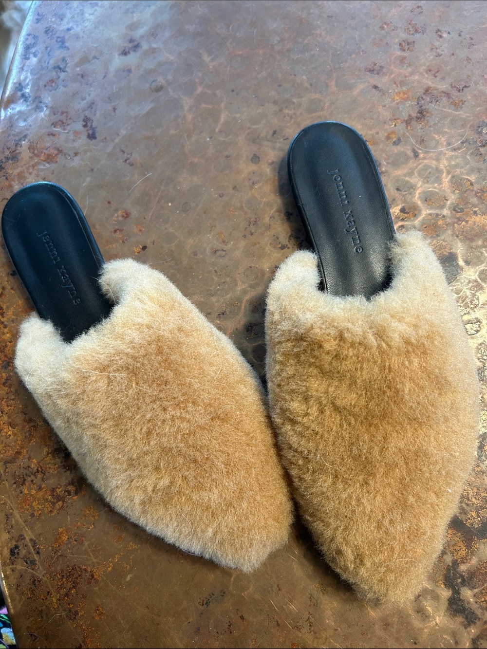 Jenni Kayne New never worn  shearling mules